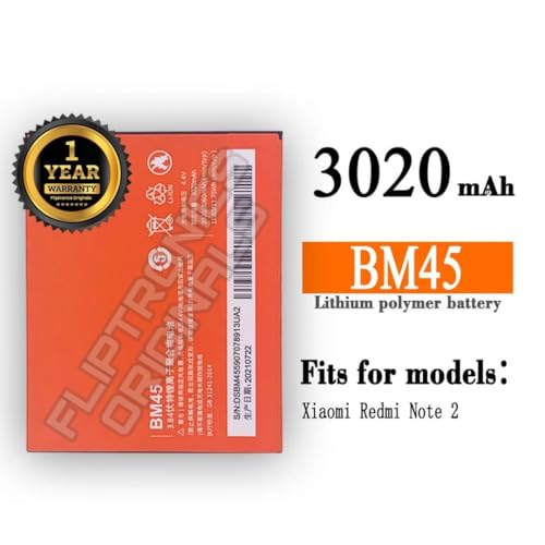 Image of BM45 Battery for Redmi Note 2 Battery with 1 Year Warranty****(U75)