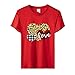 Fitness Tshirt Oberteile Damen Elegant Sommer Kurzarm Herz Drucken T Shirt Grau Damen Mit Aufdruck Tee Tops Casual Basic Shirts Rundhals Teenager MäDchen Hemdbluse Sport Tshirt