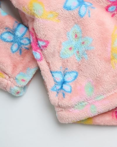 Disney Moletom infantil para meninas - moletom com capuz de lã de pelúcia com zíper: Minnie Mouse, E