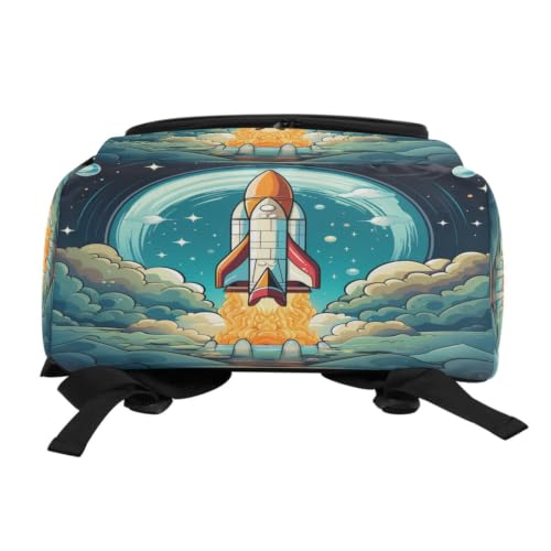 Sac à dos fusée de dessin animé pour les sorties et le collège - 5