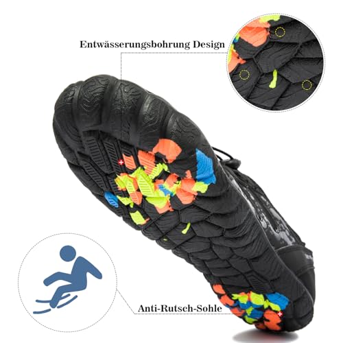 Image of Men's Hike Barefoot Quick-Dry Sports Shoes Wide Toe Aqua for Swim Diving Surfing Kayaking Pool Beach Walking