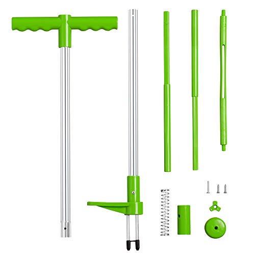 HEART JOURNEY Weed Puller Tool Stand Up, Standing Plant Root Remover, Weed Removal Tool, Stand Weeder with Long Handle, Weed Puller Standing, Standing Root Remover, Weeder Tool,Manual Weeder