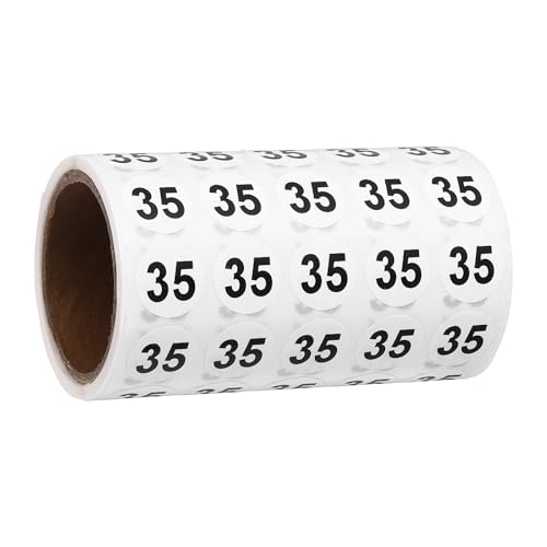 Autocollants numérotés pour rangement | Pastilles noires adhésives de 15mm pour boîtes et tri