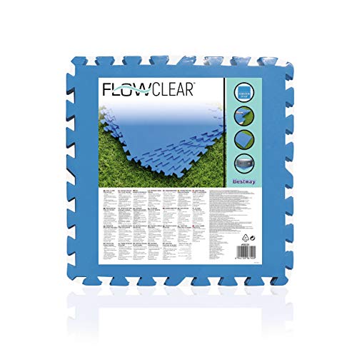 Bestway Flowclear Vloerbeschermende tegels, blauw - Image 4