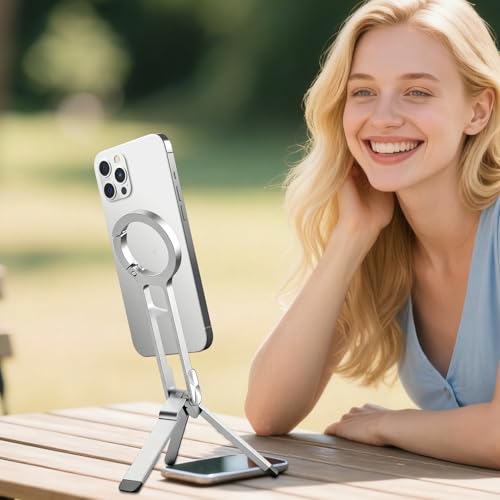 Trípode magnético estable de aluminio con soporte plegable de alta resistencia 3