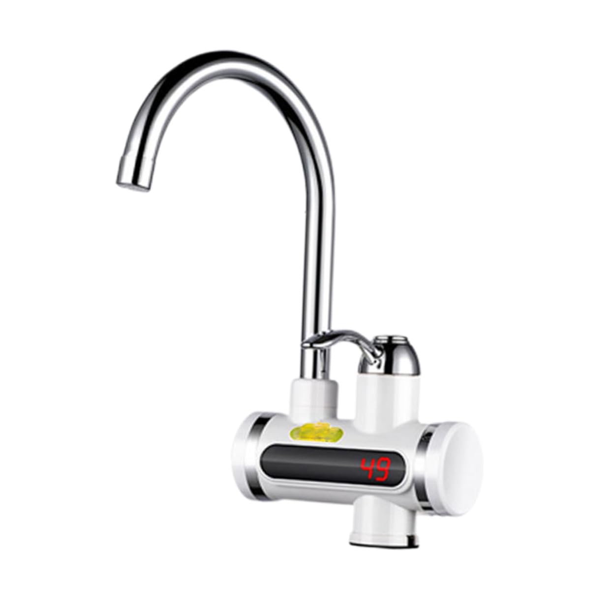 Mitigeur thermostatique robinet cuisine LED avec chauffe-eau inox