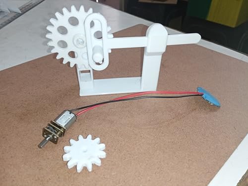 Image of Motorized Rotary Motion to Linear Reciprocating Motion Mechanical Model for School Science Physics /Mechanical Engineering /Teaching Aid /STEM Lab Models