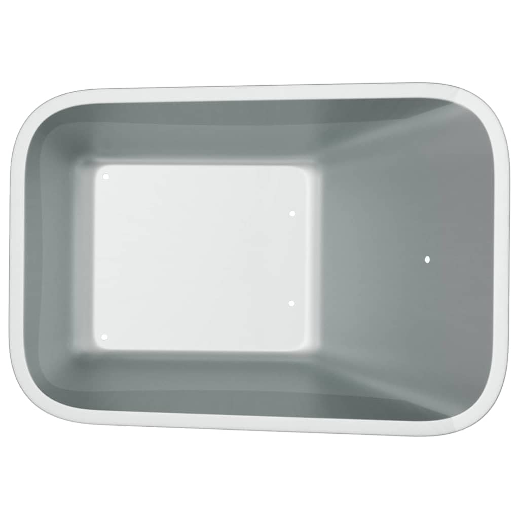 Schubkarren Ersatzschaufel aus robustem Stahl 88 x 60 x 32 cm, Universelle Schubkarrenmulde für Gartenarbeit und Transport, Silber