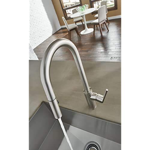 Danze D454058Ss Parma Cafe Pull-Down Kitchen Faucet With Snapback Retraction, Stainless Steel #TOP7