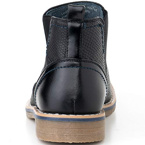 Image of Alpine Swiss Mens Nash Chelsea Boots Snakeskin Ankle Boot Genuine Leather Lined