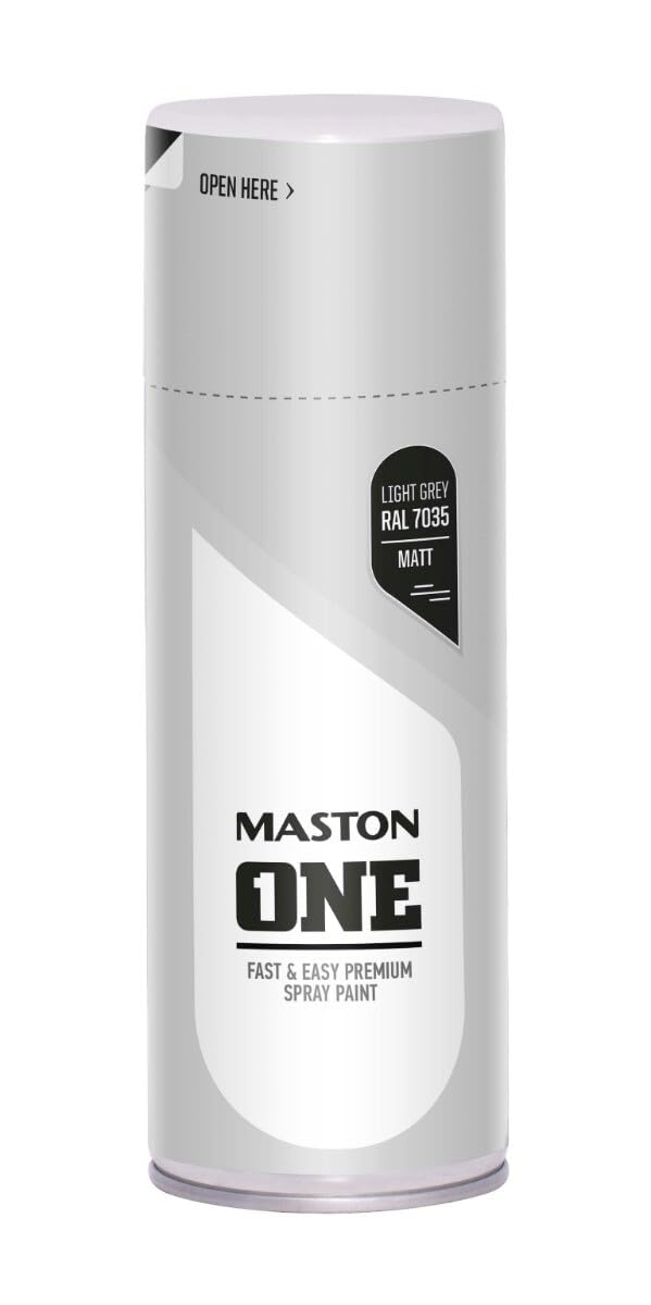 Maston Spray Paint ONE - Matt Light Grey RAL7035 400ml