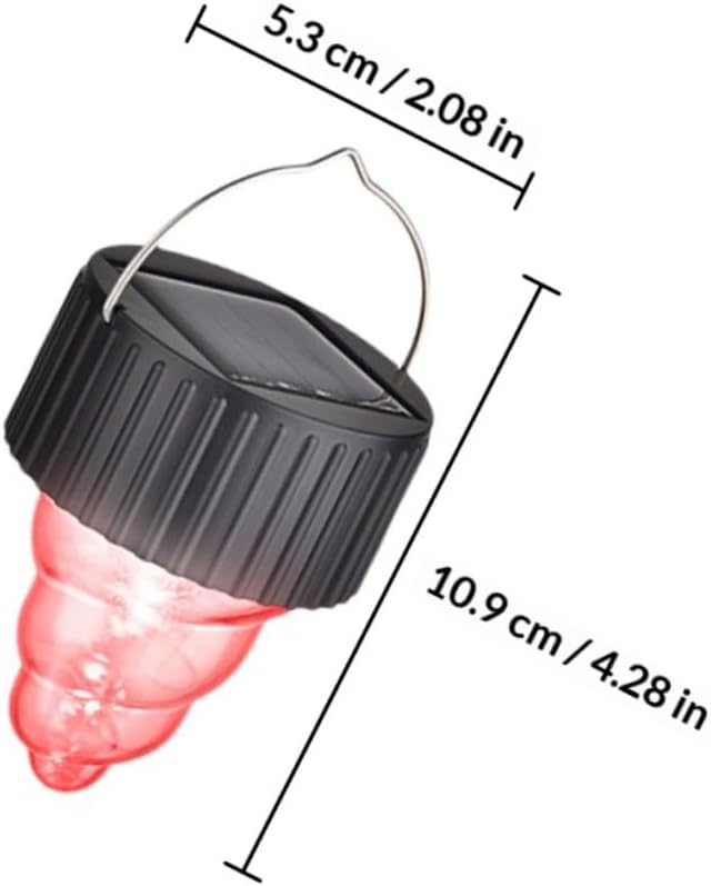 Outanaya Solar Hanging Lights 7-Color Gradient 6pcs LED Solar Pendant Lamps for Outdoor Garden Patio Decoration