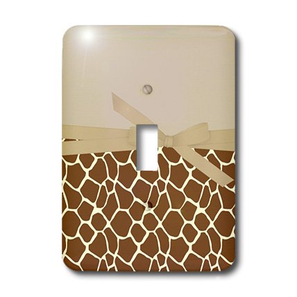 Interrupteur à bascule 3drose LSP 155870 1 imprimé girafe crème