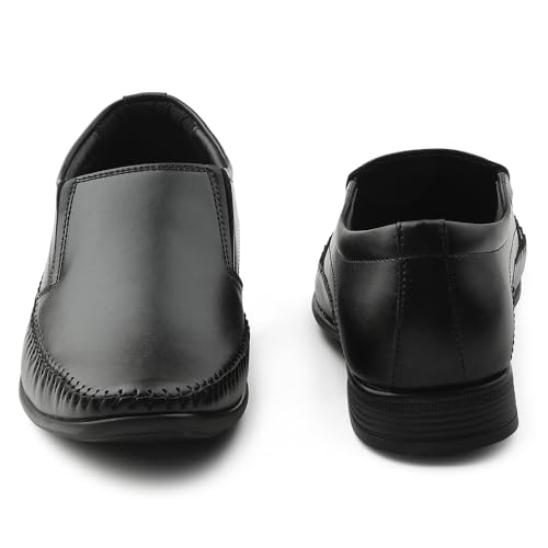 Image of Liberty Fortune HML-18E Moccasin Shoes for Men - Brown, Tan, Non-Lacing Casual Formal Slip-On Moccasin Stylish Shoes Ideal for Office, Party, Comfortable Lightweight