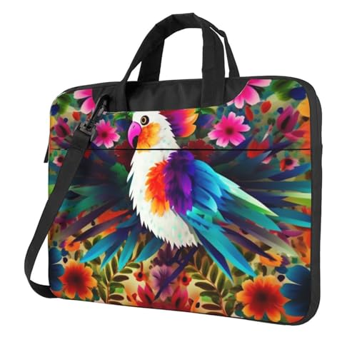 Sac pour ordinateur portable mixte imprimé floral sacoche bandoulière robuste