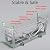 GESAIDES Scaffolding Equipment, Step Ladders, Portable Multipurpose Folding Scaffolding Work Platform Scaffold Tower Ladder Stool Bench Adjustable Height, 440kg Maximum Load,200cm