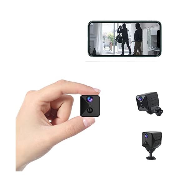 Spy Camera WiFi Hidden Camera,2023 Upgraded 4K Mini Security Nanny Camera,100 Days Standby Battery Life,AI Motion Detection Alerts, Auto Night Vision,Real Time Record Surveillance Camera for Indoor