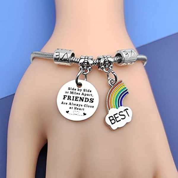 Vriendschapscadeaus voor vrouwen, armband, beste vriend, armband, BFF-sieraden voor 2 meisjes, vriendschapscadeau op lange afstand, verjaardagscadeaus voor bestie, inspirerende armbanden voor vrouwen,
