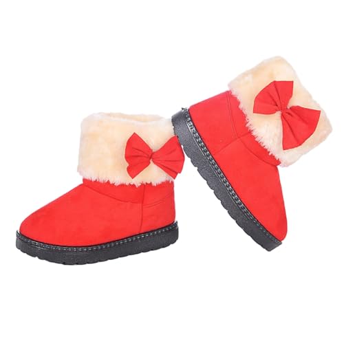 KODMNSW Mädchen Schneestiefel Kinder Winterstiefel Fleece Warme...