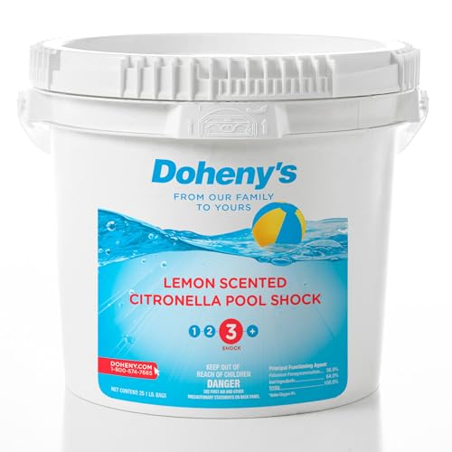 Image of Doheny's Lemon Scented Citronella Swimming Pool Shock (10 lb. Bucket)