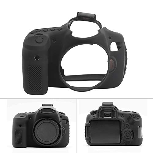 Funda Silicona Protectora para Cámara 60D Negra miniatura 4