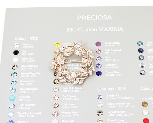 Image of Faship Gorgeous Rhinestone Crystal Floral Wreath Brooch Pin