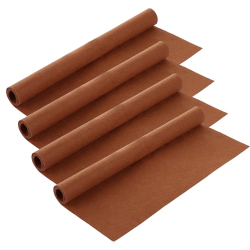 Feuille de feutre polyester marron pour décorations de Noël et DIY