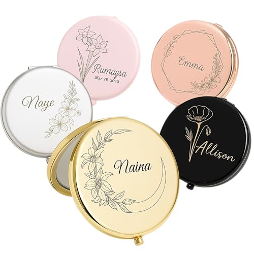 Custom Laser Engraved Pocket Mirror