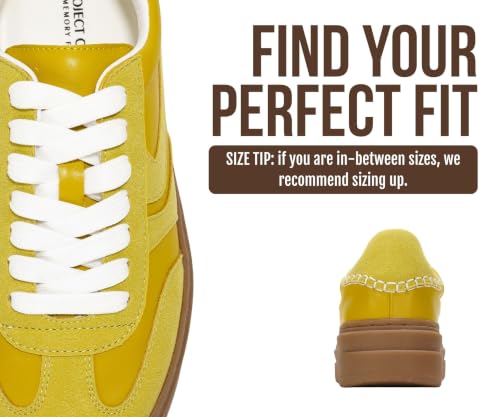 Image of Project Cloud Platform Sneakers for Women Footwear - Memory Foam Insole Womens Shoes, Lightweight and Non-Slip Sole Lace Up Fashion Sneakers for Women 2026 (Volley)