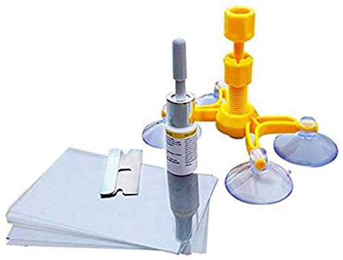 Professional Quality Windshield Repair Kit Glass Corrector Set,Auto Car Windshield Repair Kit Professional Quality Glass Corrector Crack Glass Resin Sealer Set Fix Set Four-Angle