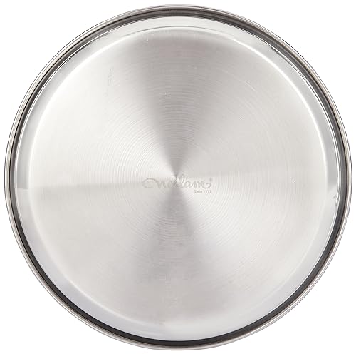 Image of Neelam Stainless Steel 9 22G Diamond Buffet Plate, 20 cm, Silver