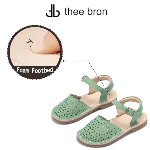 Image of THEE BRON Toddler Girls Espadrilles Sandals Hollow Out Rustic Dress Shoes