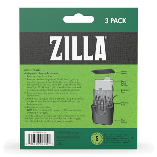 Zilla Replacement Filter Cartridges Medium, 3 Count ( Pack of 1) - Thumbnail 4