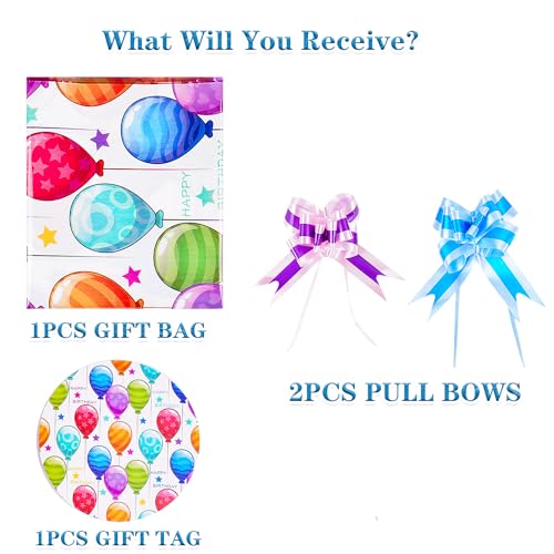 Elephant-Package L25 1Pcs Jumbo Birthday Gift Bag, Oversized Gift Bag 60 Inch X 36 Inch With Pull Bow And Tag thumb #4