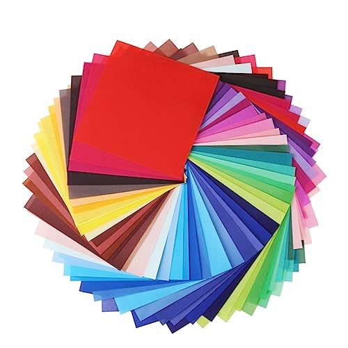 VILLFUL 50 Folhas De Papel De Origami Para Kit De Artes E Ofícios Papel Colorido Para Kit De Origami
