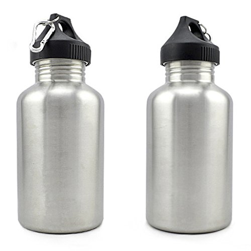 Image of Generic 2000ml 304 Stainless Steel Wide Mouth Cycling Sports Drinking Water Bottle