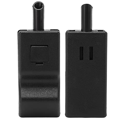 Maçaneta de Fechadura de Porta Plástico ABS 15844616 Preto Ébano Maçaneta de Fechadura de Porta Fáci