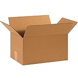 BOX USA 15 x 9 x 8 Corrugated Cardboard Boxes, Medium 15'L x 9'W x 8'H, Pack of 25 | Shipping, Packaging, Moving, Storage Box for Home or Business, Strong Wholesale Bulk Boxes