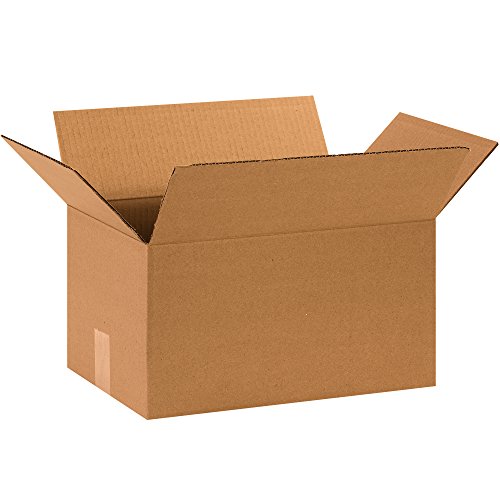 Image of BOX USA Moving Boxes Large 15 inchL x 10 inchW x 8 inchH 40-Pack, Cardboard Box for Shipping, Moving, Mailing, Packing, Packaging and Storage