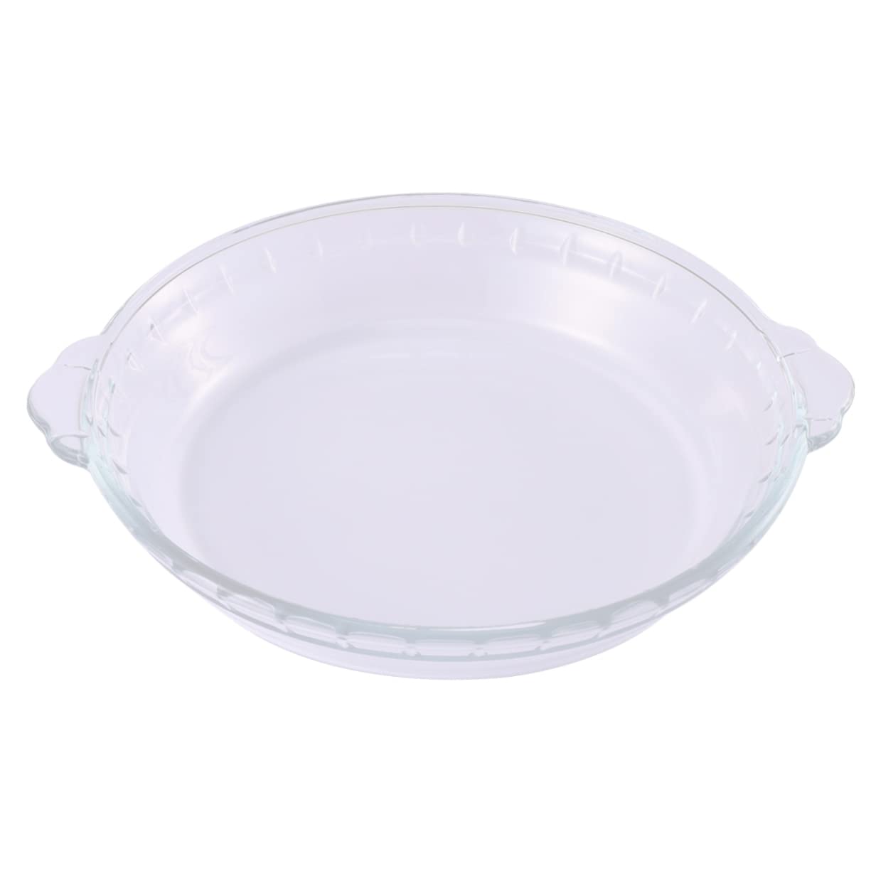 COLLBATH Heat-resistant Glass Pie Plate Baking Dishes for Casseroles Dish White Glass Plates
