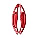 ontto Lot de 2 extensions de volant pour palettes de vitesse Por-sche Macan Panamera Cayenee 718 911 918 Spyder Shift Paddles Aluminium Extension Décoration Auto Autocollant Rouge