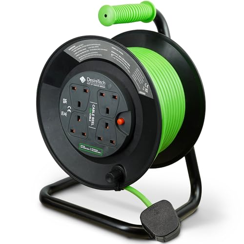 Desiretech 25m Cable Reel Extension Lead