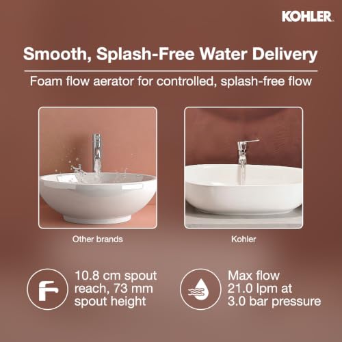 Image of KOHLER July 29928IN-4ND-CP Comfort Height Single Contral Lav Faucet Without Drain