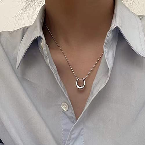 Jude Jewelers Stainless Steel Horse Shoe Style U Shaped Collar Statement Necklace2