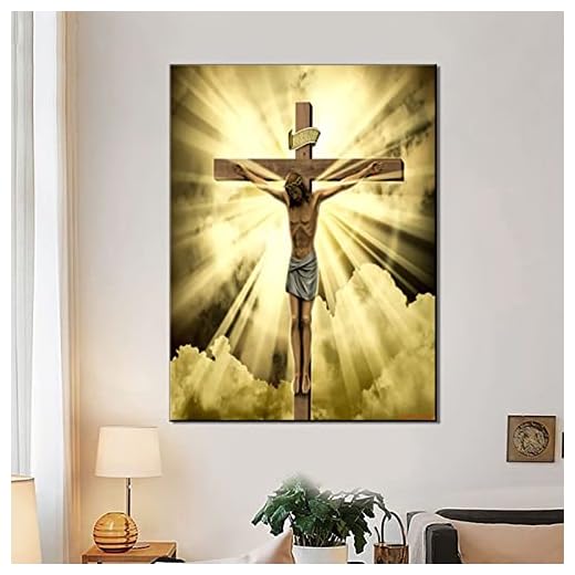Nordisk Heminredning Tryck Jesus Gud På Korset Bild Canvasmålning Modern Väggdekor Vardagsrumsinredning Affisch-50x70cm-Ingen ram