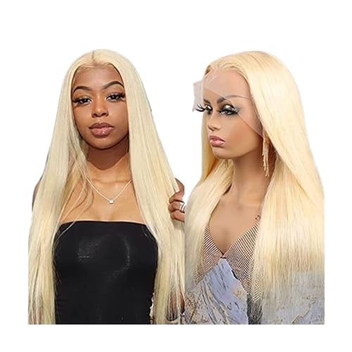 OXOAMP Pelucas Peluca Delantera de Encaje de Pelo Rubio, Peluca Rubia Larga y Recta, Pelucas Delanteras de Encaje sintético, Pelucas de Fiesta for Hombres Concierto