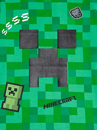 Minecraft Shirt for Boys SSSS Creeper Short Sleeve Tee (XX-Large 18) Green3