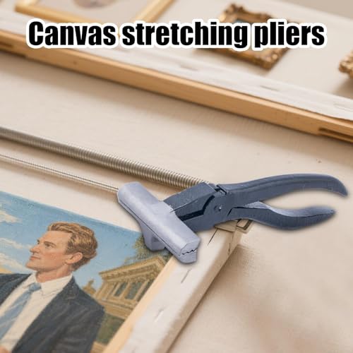 Alicates para estirar lienzo con mango de resorte para tensado de pintura al óleo 4