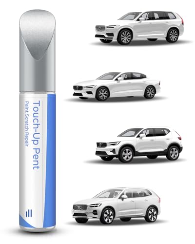 PARTS4EV 707 Crystal White Pearl Tricoat Touch Up Paint Compatible with Volvo Exact Match Chips and Nicks Touch Up
