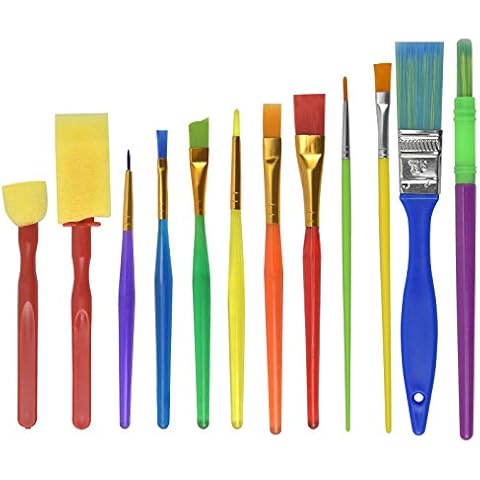 NiceLand Children's 12-Piece Paint Brush Set Cover